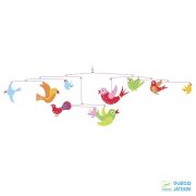   Függődísz, Színes madarak (djeco, Colourful flight of fancy, gyerekszoba-dekoráció)