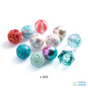 Bubble Beads Silver - Djeco ékszerkészítő készlet - 0025