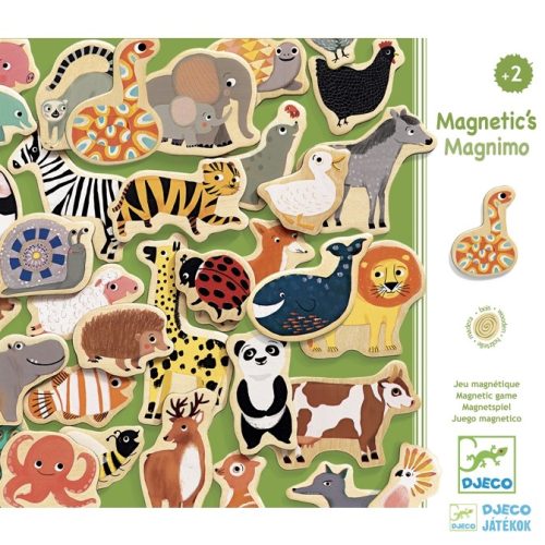 Magnimo, Vonzó állatok 36 db-os Djeco mágneses fajáték - 3124