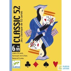   Klasszikus francia kártya (Djeco, 5100, kártyajáték, 8-99 év)