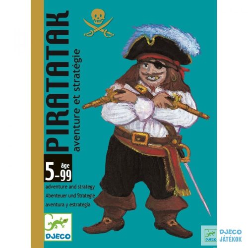 Djeco Piratatak kalózos stratégiai kártyajáték