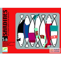 Djeco Sardines memóriafejlesztő kártyajáték