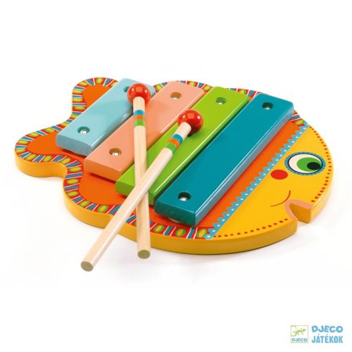 Hal formájú xilofon Djeco Animambo fa játékhangszer
