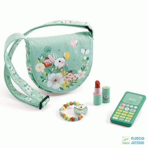 Lucy's bag and accessories - Nyuszis Djeco kézitáska kiegészítőkkel - 6685