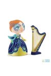 Arty Toys, Elisa & Ze Harpe (Djeco, 6771, hercegnő figura hárfával, 3-12 év)