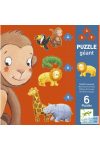 Óriás puzzle, Vadállatok (Djeco, 7114, vegyes darabszámú kirakó, 2-5 év)