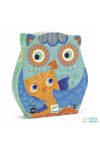 Hello Owl, Bagoly 24 db-os Djeco formadobozos puzzle - 7215