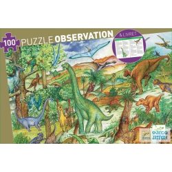 Dinosaurs Dínós 100 db-os Djeco képkereső puzzle