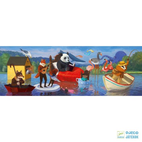 Summer Lake festmény puzzle, Nyári tó 350 db-os Djeco kirakó - 7617