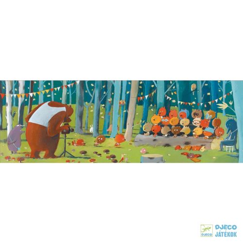 Forest Friends festmény puzzle, Erdei barátok 100 db-os Djeco kirakó - 7636 