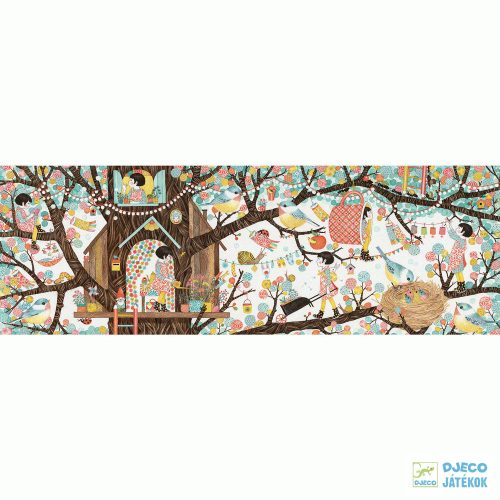 Tree house festmény puzzle, Fa ház 200 db-os Djeco kirakó - 7641