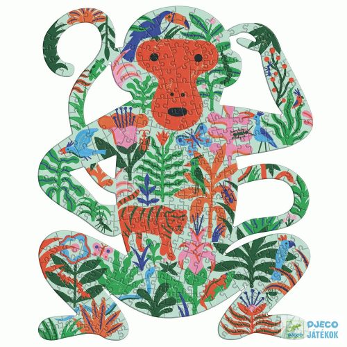 Monkey, 350 db-os majmos Djeco Art művészi puzzle - 7657