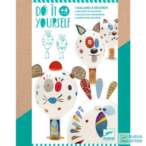 Csináld magad! Állati lufik készítő Djeco kreatív készlet – Animal Balloons - 7910
