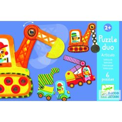 Mozgó járművek Djeco duo puzzle (2 db-os kirakó)