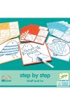 Rajzolás lépésről lépésre Djeco Step by step Graff' and Co - 8324