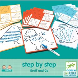   Rajzolás lépésről lépésre Djeco Step by step Graff' and Co - 8324