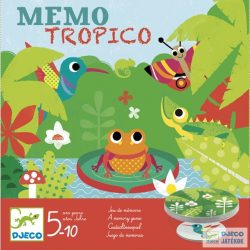 Memo Tropico állatos Djeco memória társasjáték