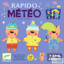   Rapido Meteo - A beszéltetős Tigris-öltöztető, Djeco társasjáték - 8527 (3-6 év)