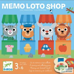 Mémo loto shop - Bevásárlós  Djeco lotto játék - 8537