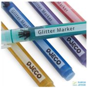 Glitter markers 6 db-os Djeco csillámtoll