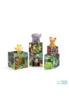 Maxi Topanijungle Dzsungeles Djeco toronyépítő kocka figurákkal