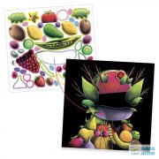 Spring Vegetables, Tavaszi zöldségek Djeco művészeti képkészítő kreatív szett - 9370