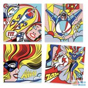 Superheroes, Szuperhősök Djeco művészeti képkészítő kreatív szett - 9376