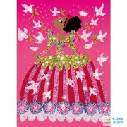 Glitter dresses csillogó ruhák Djeco csillámkép készítő
