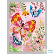 Butterflies glitter boards pillangós Djeco csillámkép készítő