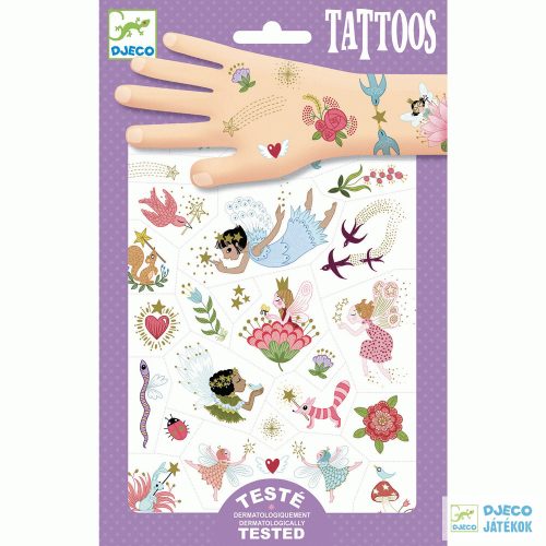 Fairy friends tattoo tündéres bőrbarát Djeco tetoválás - 9599