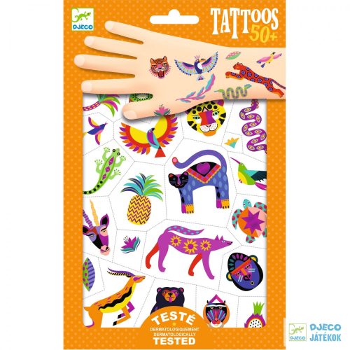 Wild beauty tattoo metálos vad világ bőrbarát Djeco tetoválás - 9609