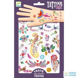   Bright birds tattoo metálos madarak bőrbarát Djeco tetoválás - 9625