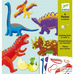   Mozgatható figurák, Dinoszauruszok (Djeco, 9680, színezhető bábok, 6-11 év)